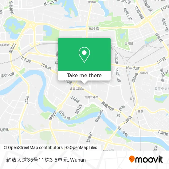 解放大道35号11栋3-5单元 map