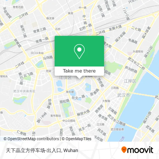 天下晶立方停车场-出入口 map