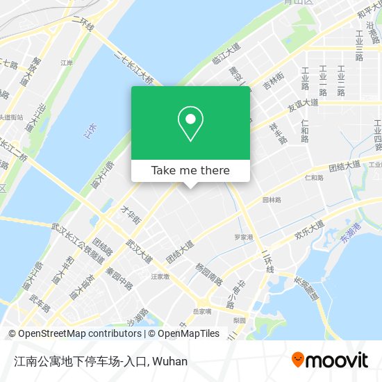 江南公寓地下停车场-入口 map