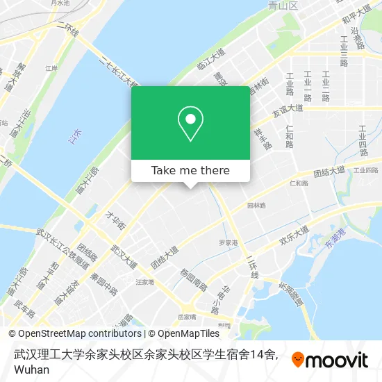 武汉理工大学余家头校区余家头校区学生宿舍14舍 map