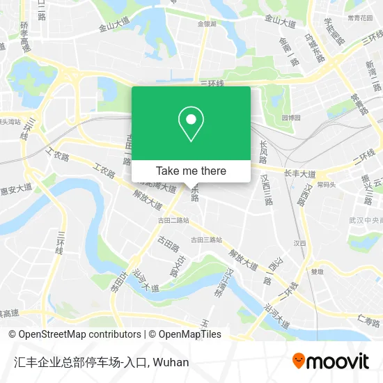 汇丰企业总部停车场-入口 map