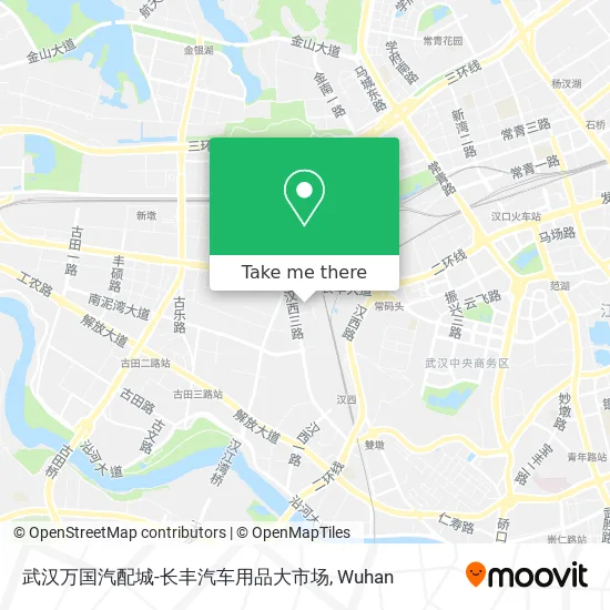 武汉万国汽配城-长丰汽车用品大市场 map