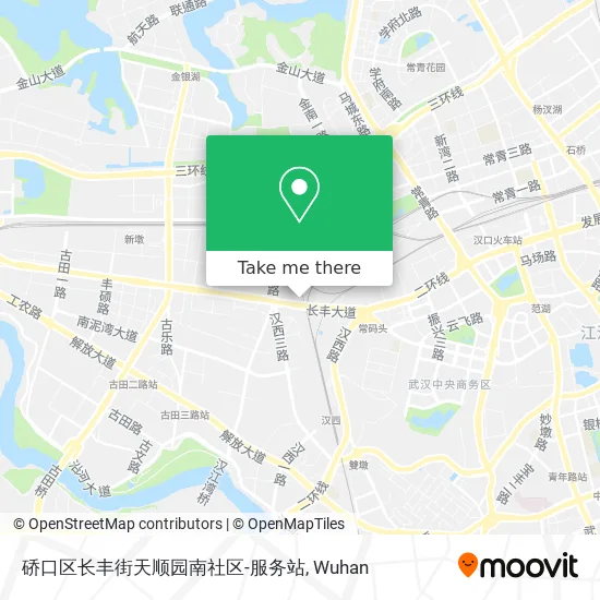 硚口区长丰街天顺园南社区-服务站 map