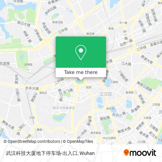 武汉科技大厦地下停车场-出入口 map