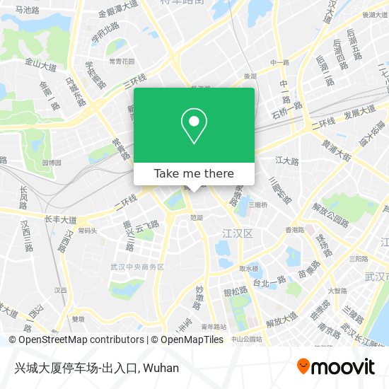 兴城大厦停车场-出入口 map