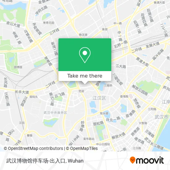 武汉博物馆停车场-出入口 map