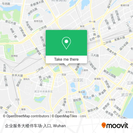 企业服务大楼停车场-入口 map