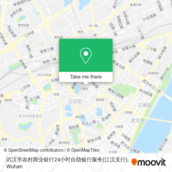 武汉市农村商业银行24小时自助银行服务(江汉支行) map