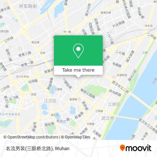 名流男装(三眼桥北路) map