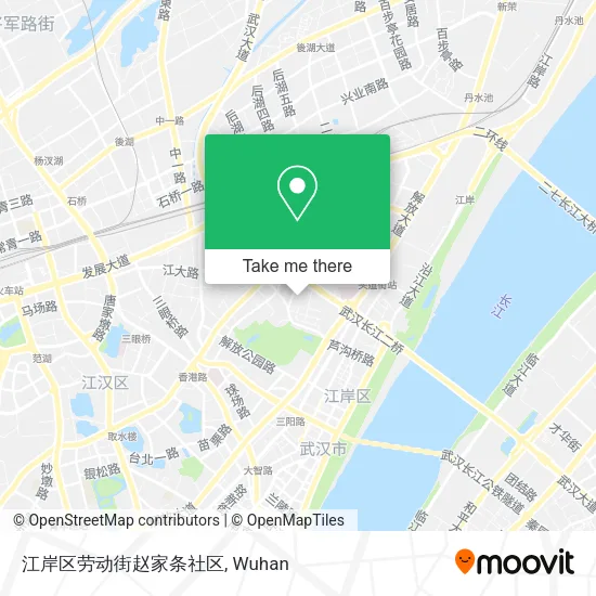 江岸区劳动街赵家条社区 map
