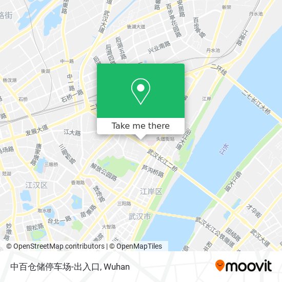中百仓储停车场-出入口 map