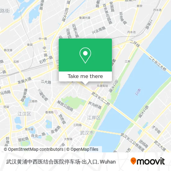 武汉黄浦中西医结合医院停车场-出入口 map