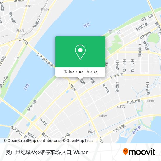 奥山世纪城·V公馆停车场-入口 map