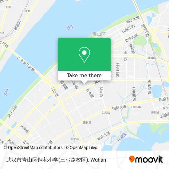武汉市青山区钢花小学(三弓路校区) map