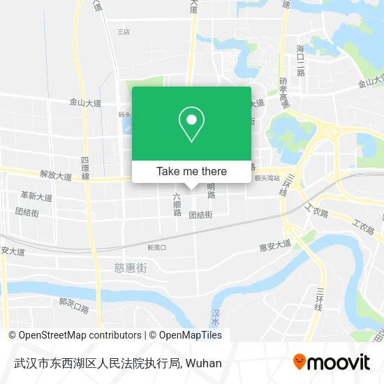 武汉市东西湖区人民法院执行局 map