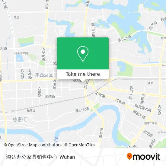 鸿达办公家具销售中心 map
