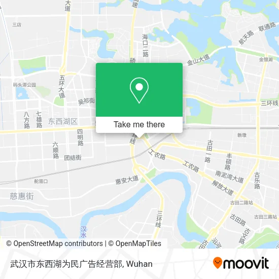 武汉市东西湖为民广告经营部 map