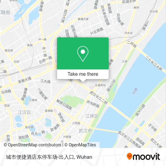 城市便捷酒店东停车场-出入口 map