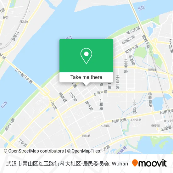 武汉市青山区红卫路街科大社区-居民委员会 map