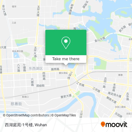 西湖庭苑-1号楼 map
