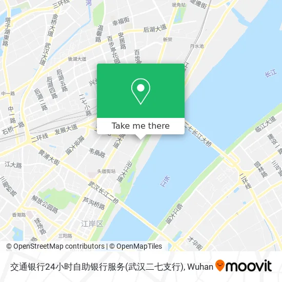 交通银行24小时自助银行服务(武汉二七支行) map