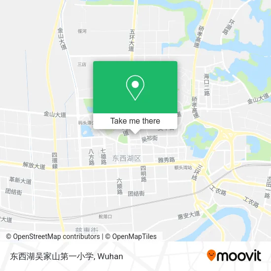 东西湖吴家山第一小学 map