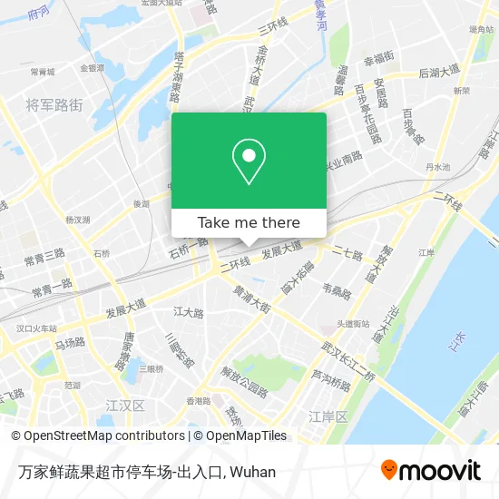 万家鲜蔬果超市停车场-出入口 map