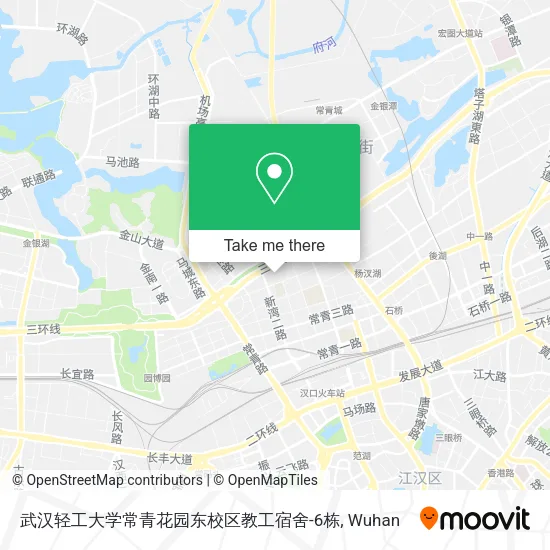 武汉轻工大学常青花园东校区教工宿舍-6栋 map