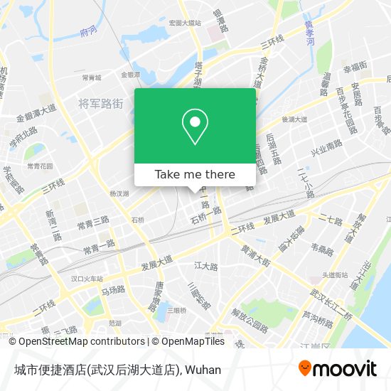 城市便捷酒店(武汉后湖大道店) map
