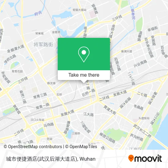 城市便捷酒店(武汉后湖大道店) map