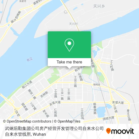 武钢后勤集团公司房产经营开发管理公司自来水公司自来水管线所 map