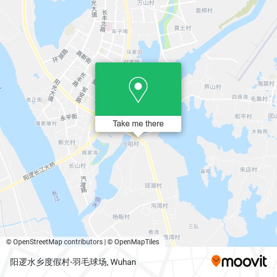 阳逻水乡度假村-羽毛球场 map