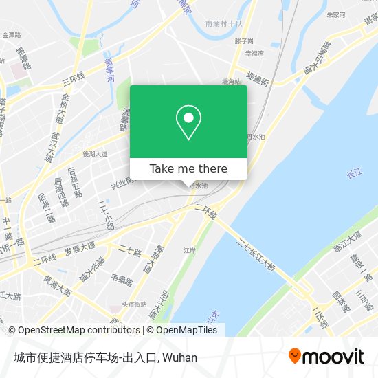 城市便捷酒店停车场-出入口 map