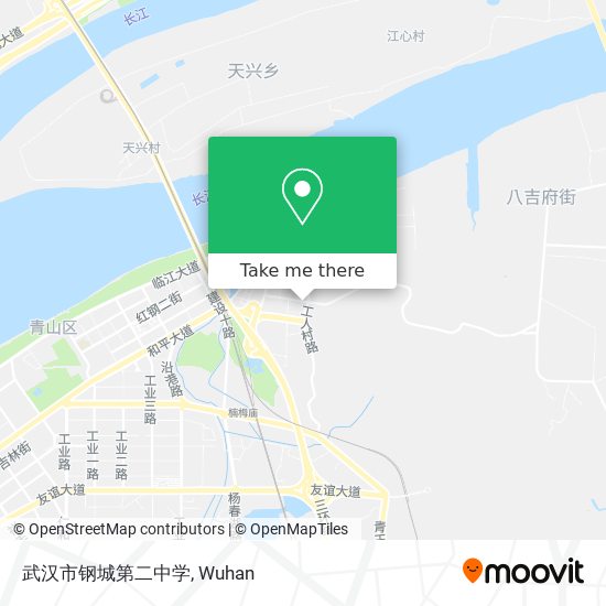 武汉市钢城第二中学 map