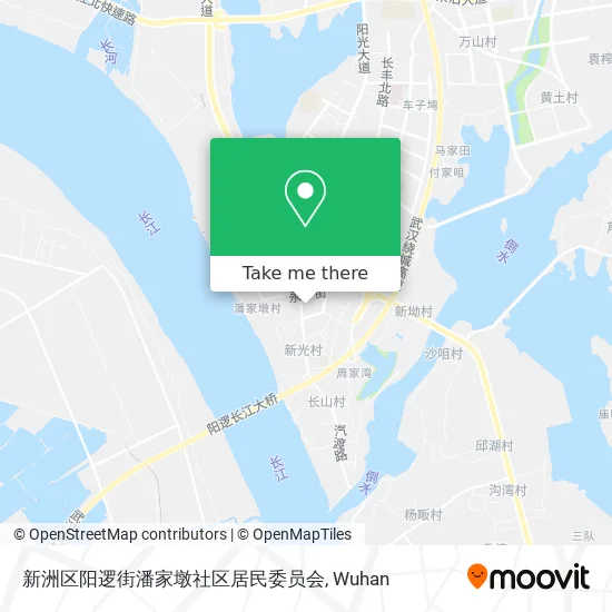 新洲区阳逻街潘家墩社区居民委员会 map