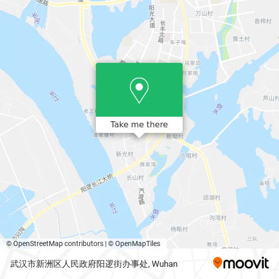 武汉市新洲区人民政府阳逻街办事处 map