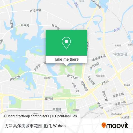 万科高尔夫城市花园-北门 map