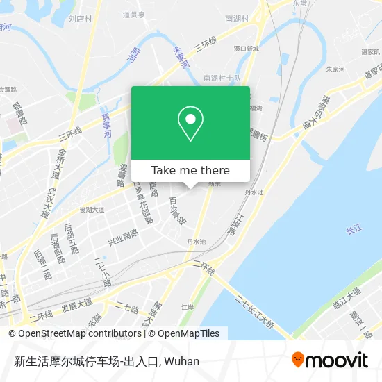 新生活摩尔城停车场-出入口 map