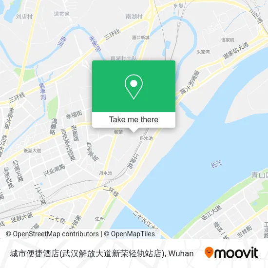 城市便捷酒店(武汉解放大道新荣轻轨站店) map
