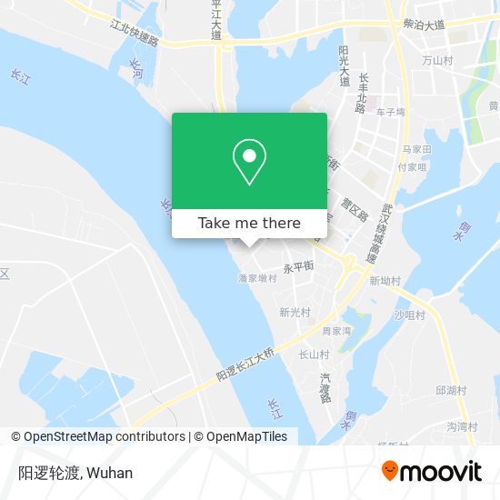 阳逻轮渡 map
