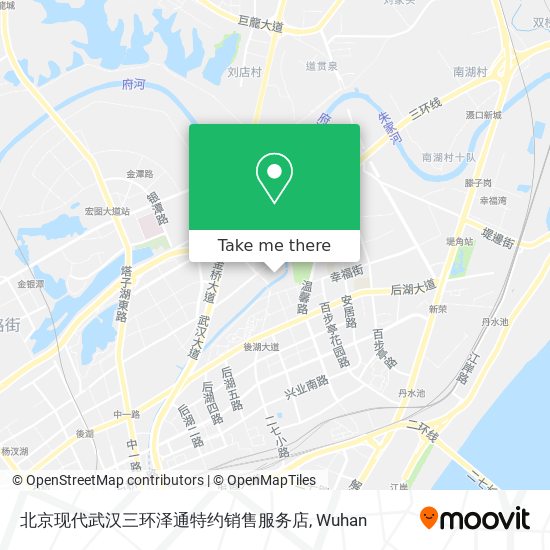 北京现代武汉三环泽通特约销售服务店 map