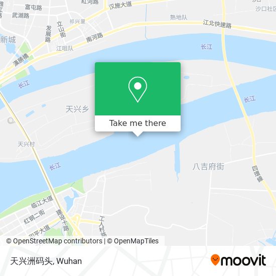天兴洲码头 map