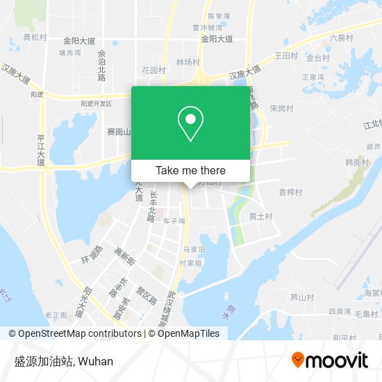盛源加油站 map