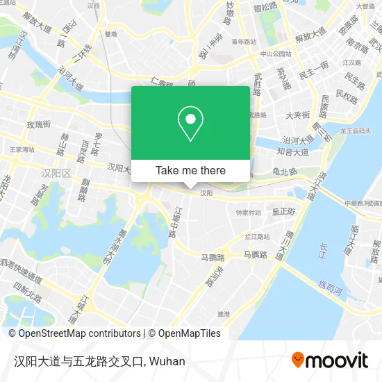 汉阳大道与五龙路交叉口 map