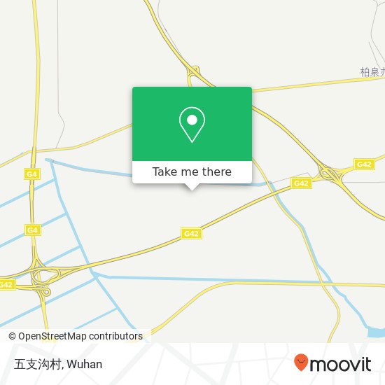 五支沟村 map