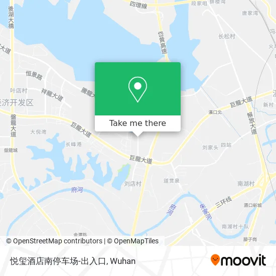 悦玺酒店南停车场-出入口 map