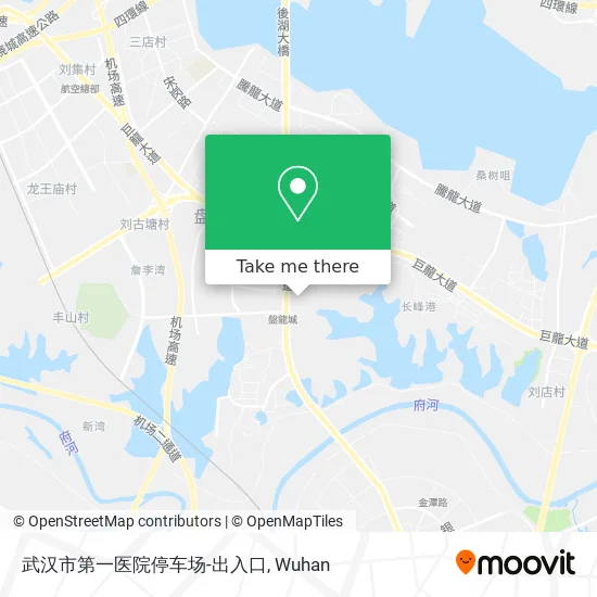 武汉市第一医院停车场-出入口 map