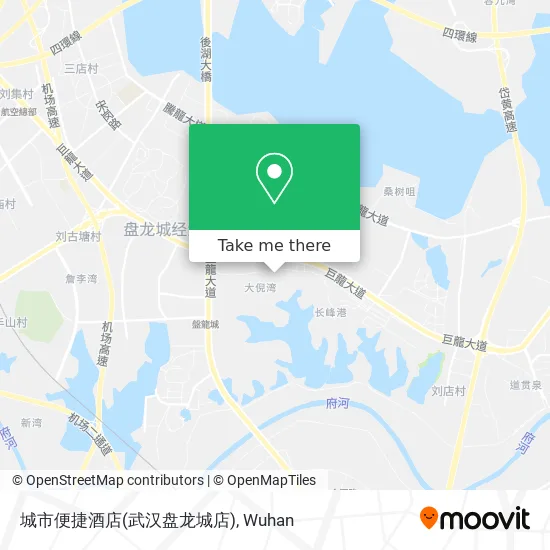 城市便捷酒店(武汉盘龙城店) map
