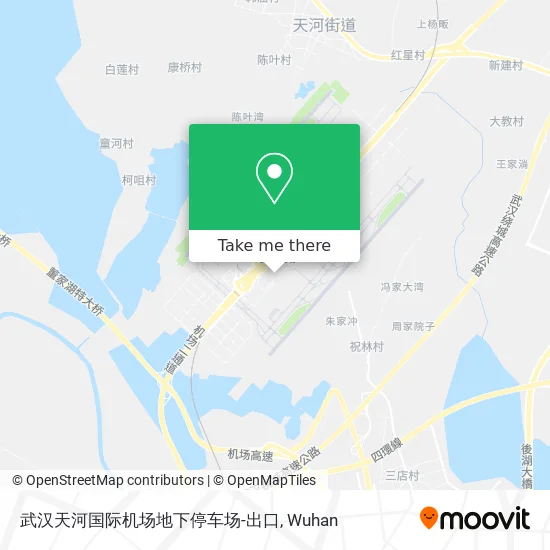 武汉天河国际机场地下停车场-出口 map