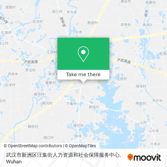 武汉市新洲区汪集街人力资源和社会保障服务中心 map